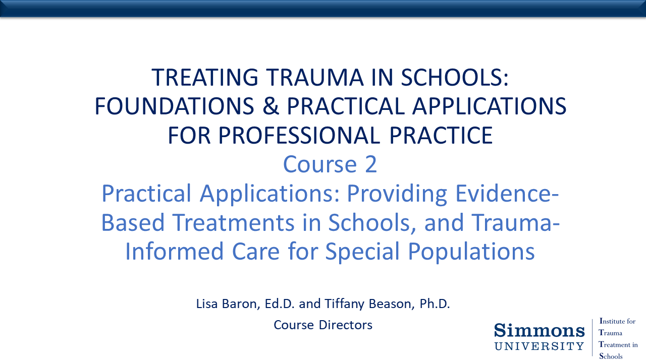 Institute for Trauma Treatment in Schools